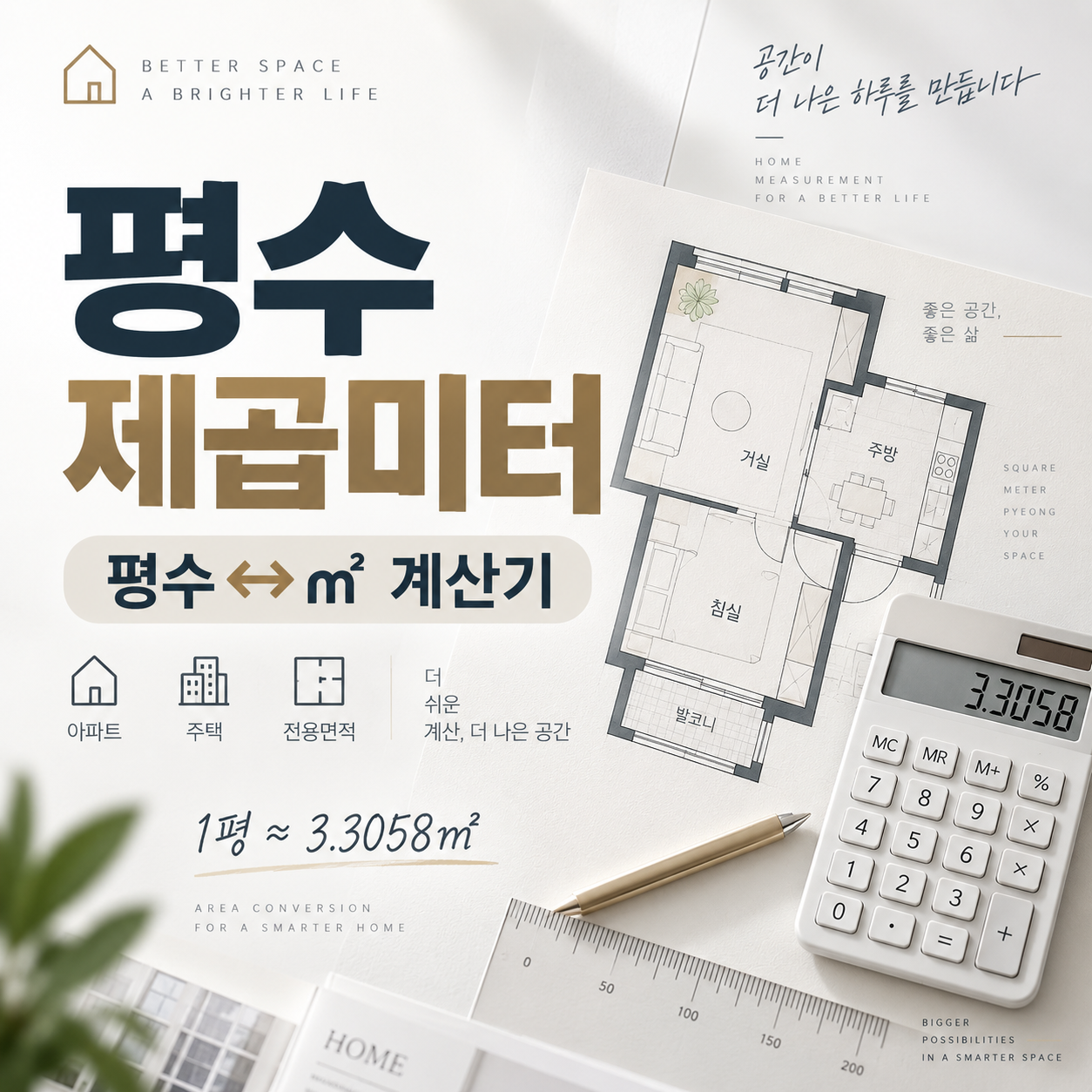 평수 제곱미터